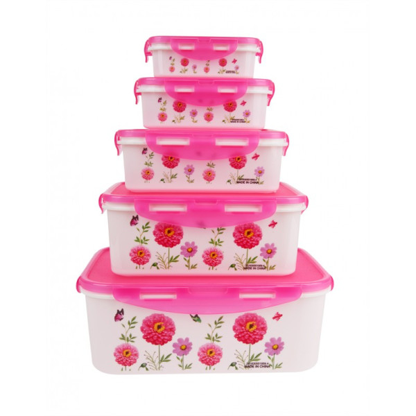 Набор судков UNIQUE UN-1514-5 ∙ Судок – емкости для хранения продуктов с крышками, 5 шт.