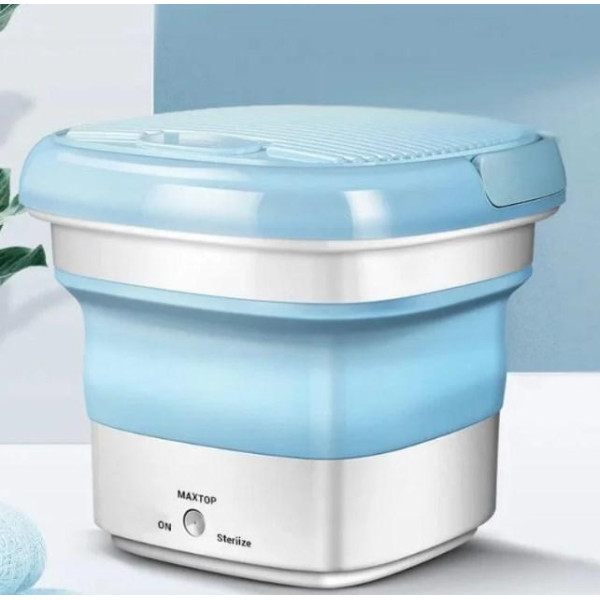 Складная стиральная машина портативная мини-машинка для стирки Maxtop Silicon Washing Machine