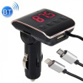 Автомобильный FM Модулятор HZ H22BT ∙ FM-трансмиттер с Bluetooth от прикуривателя с USB портом + Кабель USB + Кабель iPhone