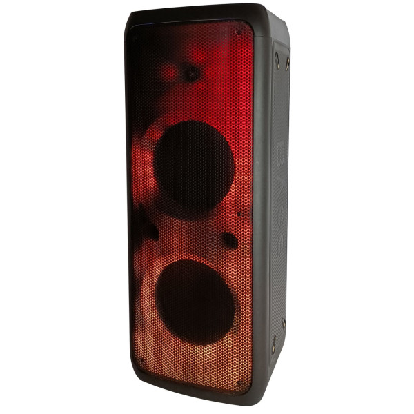 Беспроводная акустическая система Goldteller GT-5050 ∙ Колонка + Беспроводной микрофон + Пульт ∙ MP3 ∙ USB ∙ FM радио ∙ Bluetooth ∙ RGB подсветка