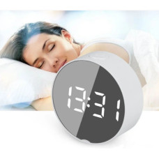 Настольные электронные зеркальные LED часы DT-6505 с будильником, календарем и термометром