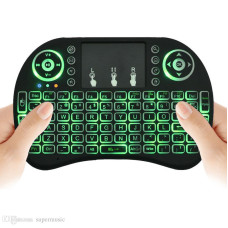 Беспроводная мультимедийная мини клавиатура с тачпадом для Смарт ТВ с подсветкой RT-MWK08 Wireless i8 touch