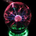 Плазменный шар Тесла с молниями ∙ Светильник - ночник Магический стеклянный шар Plasma Light Magic Flash Ball, диаметр 12,5 см