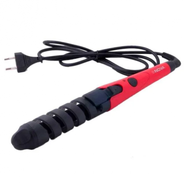 Спиральная плойка для укладки волос NOVA 2007A ∙ Стайлер для укладки завивки волос и создания локонов