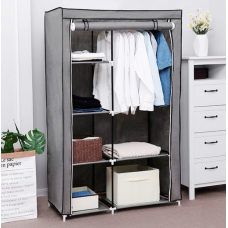 Тканинна шафа для речей Storage Wardrobe 88105 складаний гардероб 2 секції, 105 х 45 х 170 см Тканинна шафа для речей Storage Wardrobe 88105 складаний гардероб 2 секції, 105 х 45 х 170 см