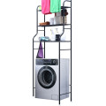 Стойка – органайзер в ванную комнату стеллаж над стиральной машинкой ∙ 3 полки ∙ Черная