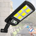 Уличный фонарь c солнечной панелью LED Solar Street Light BL BK 120-6COB ∙ Аккумуляторный светильник с датчиком движения и пультом 2200mA на солнечной батарее