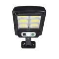 Уличный фонарь c солнечной панелью LED Solar Street Light BL BK 120-6COB ∙ Аккумуляторный светильник с датчиком движения и пультом 2200mA на солнечной батарее
