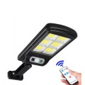 Уличный фонарь c солнечной панелью LED Solar Street Light BL BK 120-6COB ∙ Аккумуляторный светильник с датчиком движения и пультом 2200mA на солнечной батарее