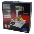Весы торговые Crownberg CB-5008 с счетчиком цены и стойкой, до 50 кг