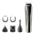 Беспроводная машинка - триммер для стрижки VGR V-029 6 в 1 с насадками и подставкой