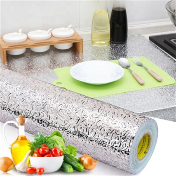 Самоклеящаяся защитная фольга для кухонных поверхностей водонепроницаемая на клейкой основе от жира, высокой температуры, 200 х 60 см