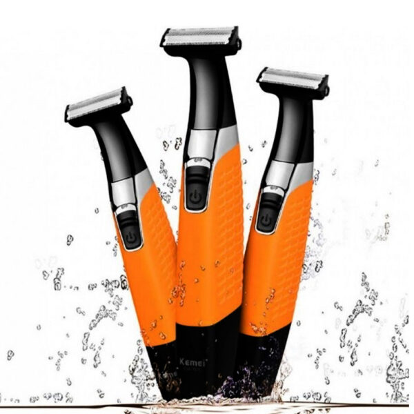 Беспроводной триммер – бритва Kemei KM-1910 профессиональный аккумуляторный для стрижки волос, бороды и усов + 4 насадки