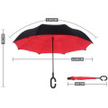 Зонт наоборот Up-Brella Зонт обратного сложения однотонный в чехле