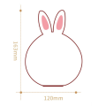Детский светильник – ночник Зайчик LED Rabbit Soft Touch силиконовый со встроенным аккумулятором ∙ 7 режимов свечения