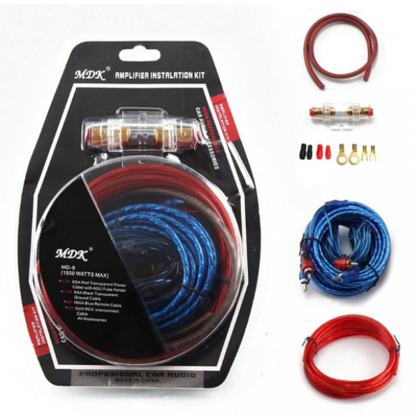 Набор проводов для установки сабвуфера KIT 6GA, 800 Вт