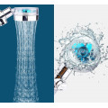 Водосберегающая лейка – насадка для душа с пропеллером TURBOCHARGED SHOWER HEAD ∙ Уникальный рисунок воды ∙ Функция Стоп ∙ Вращение на 360°