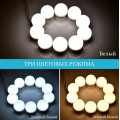 LED лампочки для подсветки гримерного зеркала VANITY MIRROR LIGHTS на липучках ∙ Освещение для макияжа с регулировкой яркости ∙ 10 ламп ∙ 3 режима ∙ USB