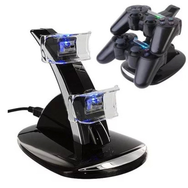 Двойная зарядная док-станция для PS4 ∙ USB подставка для одновременной зарядки двух джойстиков PS4 World Game Charging Stand