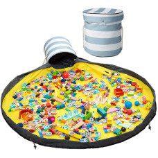 Детская сумка – мешок для игрушек 2 в 1: Игровой коврик + Корзина для хранения
