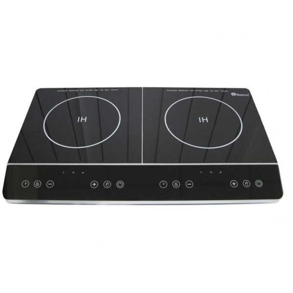 Электроплита настольная индукционная плита Domotec MS-5872 на 2 конфорки, 4000 Вт