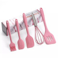 Набор аксессуаров для кухни из 5 предметов EASY Kitchen silicone set ∙ Набор кухонных силиконовых лопаток + венчик + кисточка в комплекте