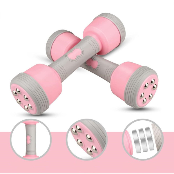 Тренажерные гантели - массажер для тела Multifunctional massage dumbbells ∙ Разборные массажные гантели с регулировкой веса и нагрузки