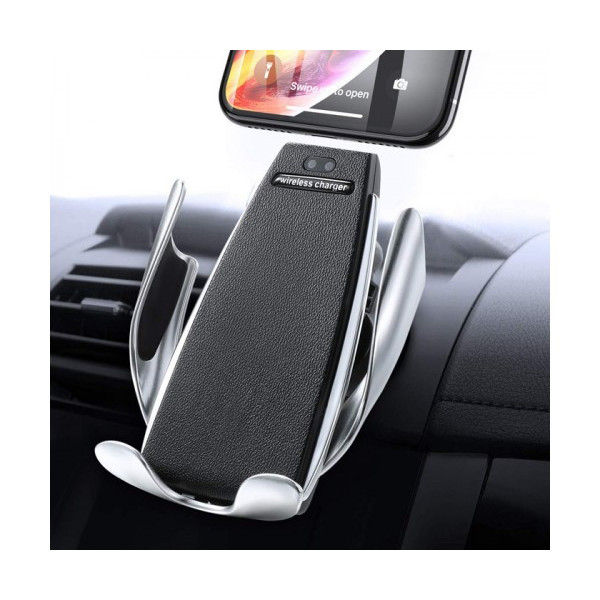 Автомобильный держатель телефона с беспроводной зарядкой Smart Sensor S5 ∙ Универсальная подставка для смартфона ∙ Беспроводная зарядка в авто