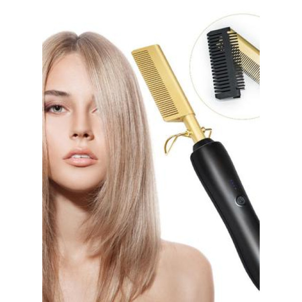 Расческа-выпрямитель для волос High Heat Brush ∙ Электрический гребень для укладки, выпрямления, разглаживания волос