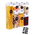Набор контейнеров для хранения еды, сыпучих и круп FOOD Storage Container Set ∙ 7 емкостей с герметичными крышками ∙ 10 стикеров - этикеток + маркер в комплекте