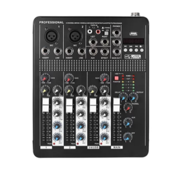 Микшерный пульт Аудио микшер Yamaha Mixer BT4000 ∙ 4 канала ∙ MP3 ∙ USB ∙ Bluetooth