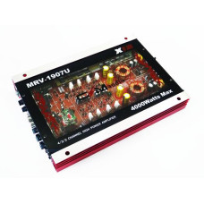 Автомобильный 4х канальный усилитель звука CMAudio MRV-1907U Прозрачный корпус ∙ USB ∙ 4000Вт