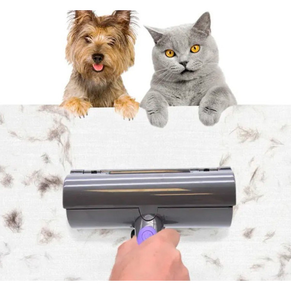 Щётка для чистки одежды, мебели, ковров от шерсти ∙ Валик для удаления шерсти животных Fur Daddy SONIC