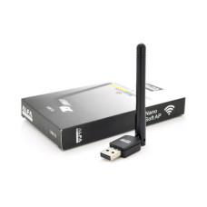 Беспроводной сетевой Wi-Fi адаптер с антенной 10 см ∙ USB вай-фай антенна – переходник для передачи беспроводной сети LV-UW07