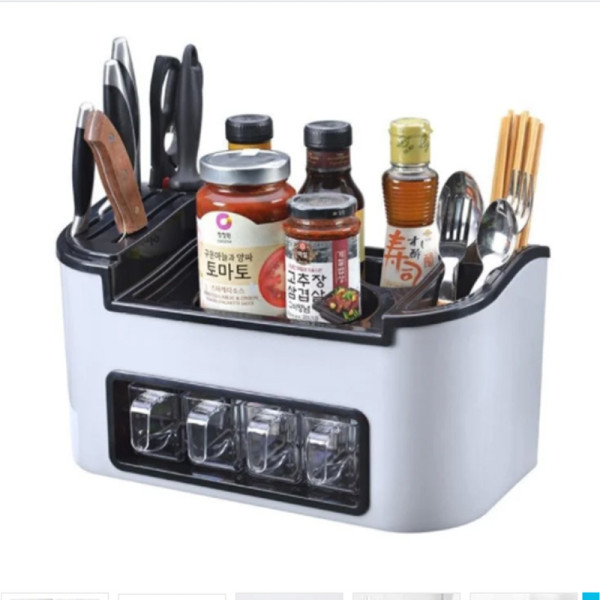 Многофункциональный кухонный органайзер – подставка для приборов и специй Clean Kitchen Necessities-Bos JM-603