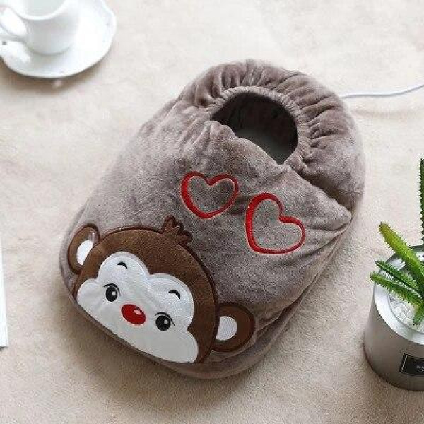 Уютная плюшевая электрическая грелка – сапожок для ног