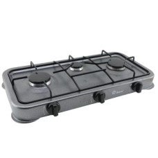 Настольная газовая плита – таганок Domotec MS-6603 на 3 конфорки ∙ Плитка трехконфорочная с эмалированным покрытием ∙ Серая Настольная газовая плита – таганок Domotec MS-6603 на 3 конфорки ∙ Плитка трехконфорочная с эмалированным покрытием ∙ Серая