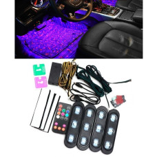 Декоративная RGB подсветка ковриков салона автомобиля Starlights Атмосферные LED лампы «Звездное небо» в авто, с пультом
