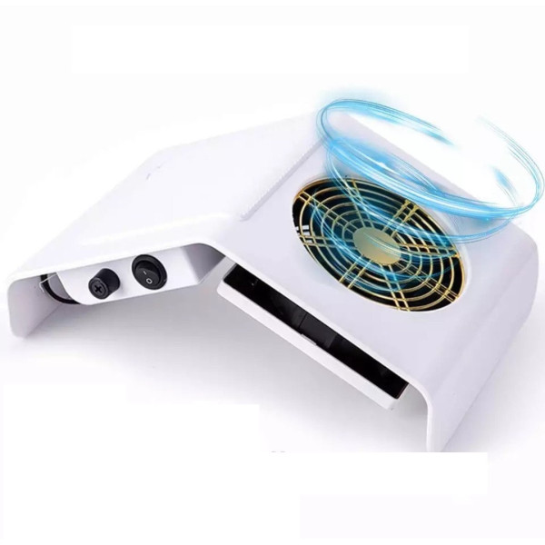 Вытяжка для маникюра Nail Dust Collector BQ-858-2A ∙ Настольный маникюрный пылесос, 40 Вт