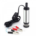 Насос для перекачки дизельного топлива / соляры электрический погружной с крокодилами Fuel Diesel Pump 12V, 12 л/мин