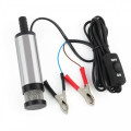 Насос для перекачки дизельного топлива / соляры электрический погружной с крокодилами Fuel Diesel Pump 12V, 12 л/мин