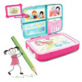 Детский обучающий набор для рисования Backpack painting 3 in 1 ∙ Рюкзак для творчества с магнитной доской ∙ Синий / Розовый