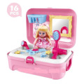 Игровой косметический набор с куклой для девочки Cosmetics toy ∙ Детский рюкзак для макияжа