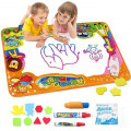 Игровой водный коврик для рисования водой с трафаретами Aqua Magic Mat