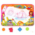 Игровой водный коврик для рисования водой с трафаретами Aqua Magic Mat