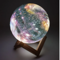 Настольный сенсорный светильник – ночник Луна Magic 3D RGB Moon Light с пультом