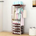 Напольная вешалка для хранения одежды и обуви New Boxy Coat Rack ∙ Открытый сборной шкаф-органайзер для вещей на 4 полки
