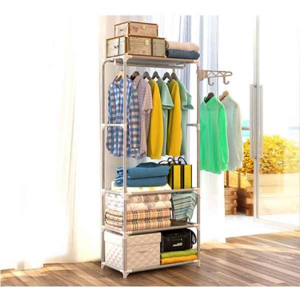 Напольная вешалка для хранения одежды и обуви New Boxy Coat Rack ∙ Открытый сборной шкаф-органайзер для вещей на 4 полки