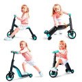 Детский самокат - трансформер 3 в 1 беговел велосипед трехколесный с подсветкой колес, имитацией звука двигателя и встроенной музыкой Best Scooter