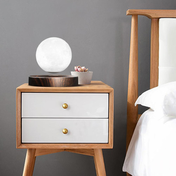 Настольный магнитный светильник Magnetic Moon Light ∙ Левитирующая магнитная сенсорная 3D лампа – ночник Луна